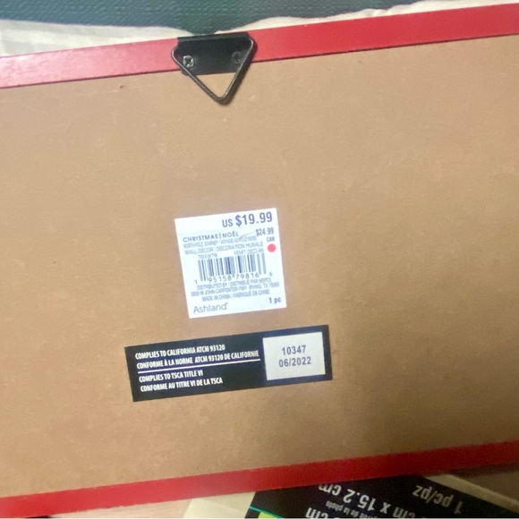 NWT….a wooden Sign that says merry Christmas!!! Super cute!! - Picture 4 of 4